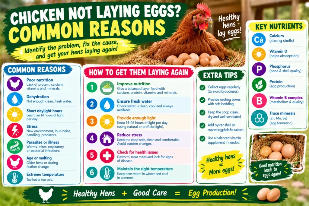 How to Get Chickens Laying Eggs Again