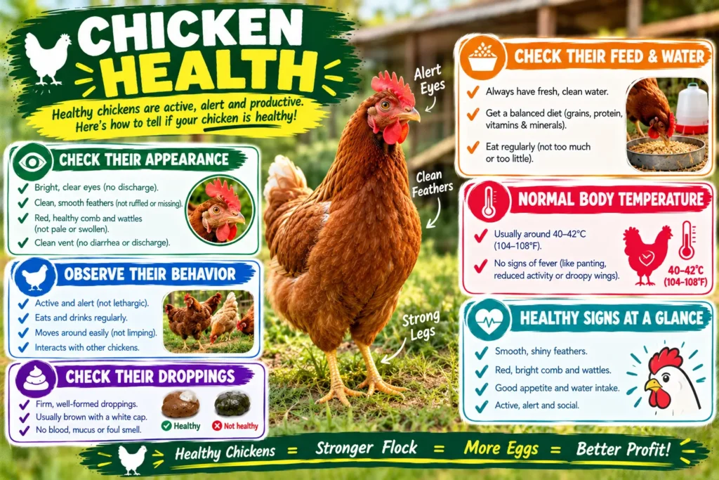How to Tell If a Chicken Is Healthy