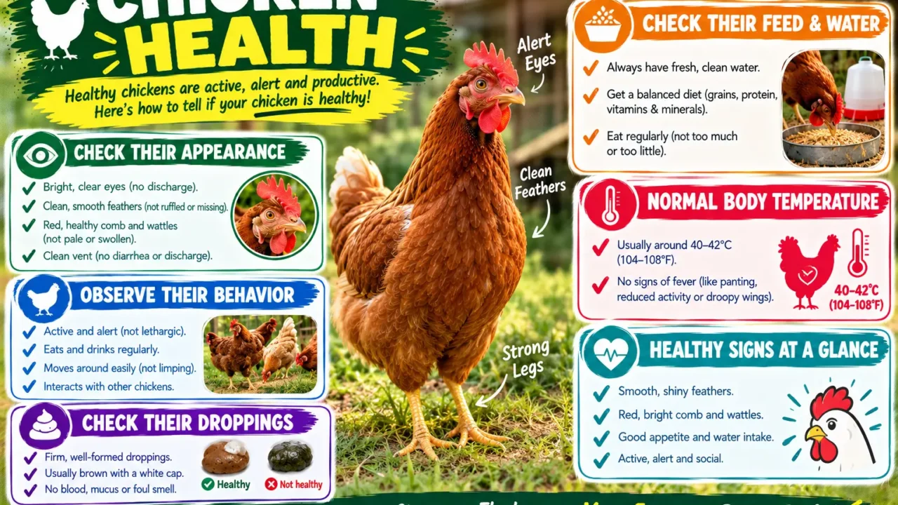 How to Tell If a Chicken Is Healthy