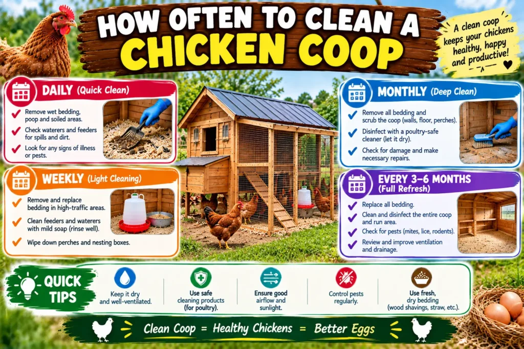 How Often to Clean a Chicken Coop