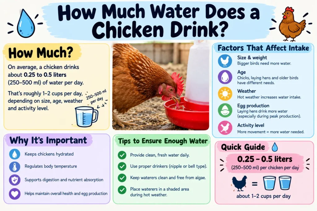 How Much Water Does a Chicken Drink