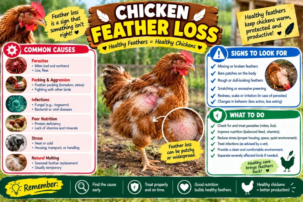 Chicken feather loss