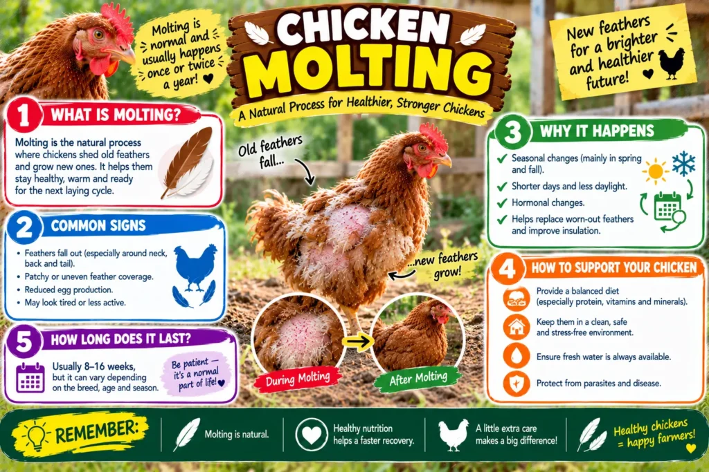 Chicken molting