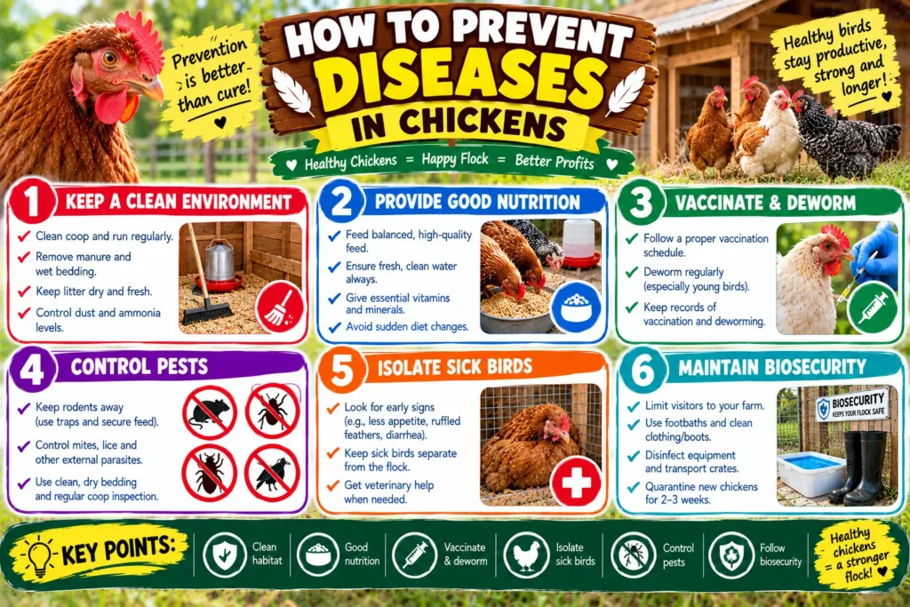 How to Prevent Diseases in Chickens